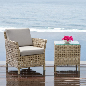 Кресло плетеное с подушками Skyline Design Cielo алюминий, искусственный ротанг, sunbrella бежевый Фото 7