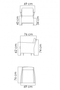Кресло плетеное с подушками Skyline Design Cielo алюминий, искусственный ротанг, sunbrella бежевый Фото 4