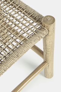 Столик плетеный для лежака Garden Relax Lampok тик, искусственный ротанг Фото 2