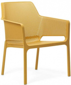 Кресло пластиковое Nardi Net Relax стеклопластик горчичный Фото 1