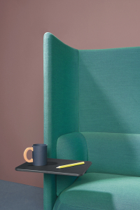 Кресло мягкое с перегородкой PEDRALI Buddy Hub алюминий, сталь, компакт-ламинат HPL, ткань Фото 8