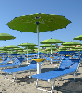 Зонт пляжный профессиональный Magnani Cezanne алюминий, Tempotest Para тортора Фото 9