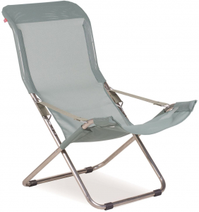 Кресло-шезлонг металлическое складное Fiam Fiesta алюминий, текстилен Фото 1