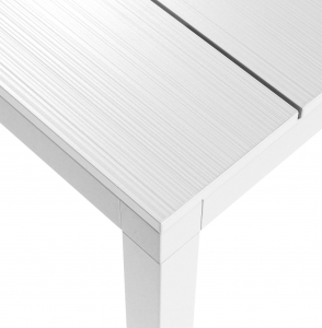 Стол металлический раздвижной Nardi Rio Alu 210 Extensibile алюминий белый Фото 9