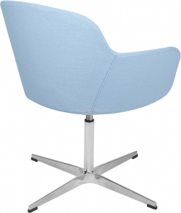 Кресло дизайнерское Beon A646-5 (Elegance S) металл, кашемир светло-голубой Фото 4