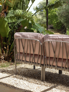 Диван пластиковый с подушками Nardi Komodo 5 стеклопластик, акрил тортора, розовый Фото 17