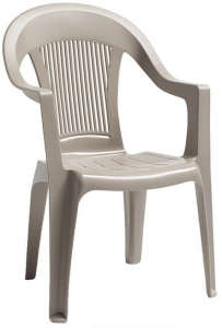 Кресло пластиковое SCAB GIARDINO Elegant Scratchproof Monobloc пластик тортора Фото 1