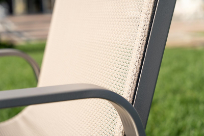 Кресло металлическое текстиленовое Magnani Salotto алюминий, текстилен Фото 6