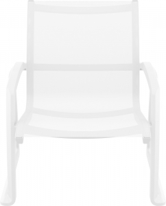 Кресло пластиковое Siesta Contract Pacific Lounge стеклопластик, текстилен белый Фото 5