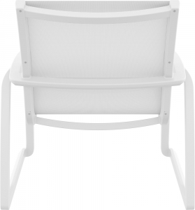 Кресло пластиковое Siesta Contract Pacific Lounge стеклопластик, текстилен белый Фото 7