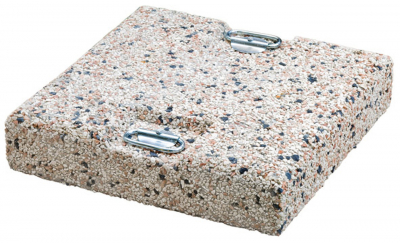 Утяжелительная плита из бетона квадратная для зонтов диаметром до 4 м VD бетон серый Фото 2