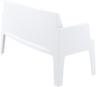 Диван пластиковый двухместный Siesta Contract Box Sofa полипропилен белый Фото 8
