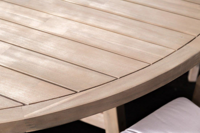 Комплект деревянной мебели Tagliamento Rimini KD акация, роуп, олефин натуральный, бежевый Фото 17