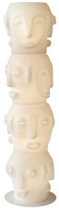 Торшер пластиковый SLIDE Threebu Totem 4 Lighting LED полиэтилен белый Фото 1