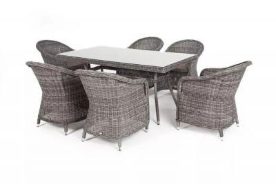 Комплект плетеной мебели 4SIS Эспрессо алюминий, искусственный ротанг, ткань графит Фото 2