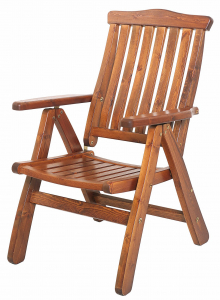 Кресло деревянное складное KWA Rosendal массив сосны капучино Фото 1