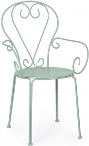 Кресло металлическое Garden Relax Etienne сталь светло-зеленый Фото 1
