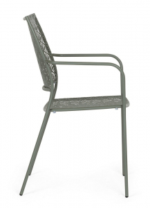 Кресло металлическое Garden Relax Lizette сталь темно-оливковый Фото 2