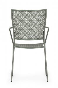Кресло металлическое Garden Relax Lizette сталь темно-оливковый Фото 3