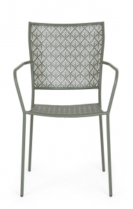 Кресло металлическое Garden Relax Lizette сталь темно-оливковый Фото 4