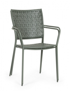 Кресло металлическое Garden Relax Lizette сталь темно-оливковый Фото 6