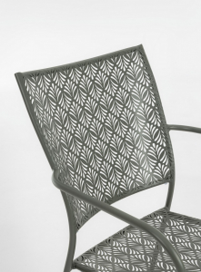 Кресло металлическое Garden Relax Lizette сталь темно-оливковый Фото 7