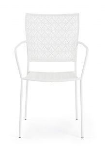 Кресло металлическое Garden Relax Lizette сталь белый Фото 4