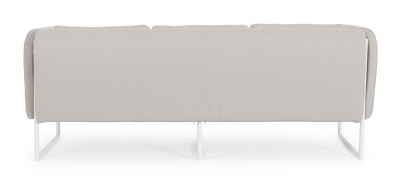 Диван металлический с подушками Garden Relax Pixel алюминий, олефин белый, серый Фото 3