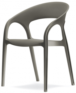 Кресло пластиковое PEDRALI Gossip RG переработанный полипропилен серый Фото 7