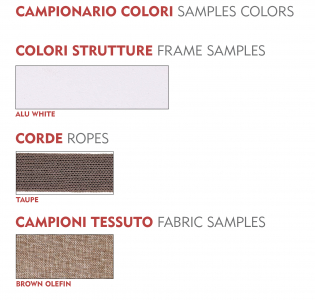 Комплект плетеной мебели Grattoni Minorca алюминий, роуп, олефин белый, тортора, коричневый Фото 3