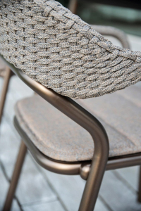 Кресло плетеное Varaschin Noss алюминий, роуп Фото 20