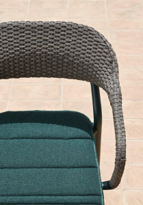 Кресло плетеное Varaschin Noss алюминий, роуп Фото 24