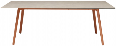 Стол ламинированный раздвижной Scab Design Squid Extendable алюминий, металл, компакт-ламинат HPL терракотовый, тортора шпатель Фото 4