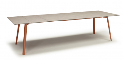 Стол ламинированный раздвижной Scab Design Squid Extendable алюминий, металл, компакт-ламинат HPL терракотовый, тортора шпатель Фото 8