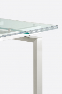 Стол стеклянный раздвижной PEDRALI Magic сталь, стекло матовый стальной, прозрачный Фото 7