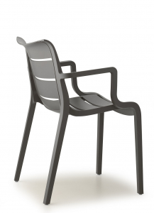 Кресло пластиковое SCAB GIARDINO Sunset технополимер, стекловолокно антрацит Фото 3