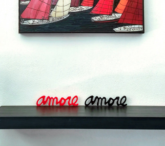 Фигура пластиковая Надпись SLIDE Amore Message органическое стекло красный Фото 4