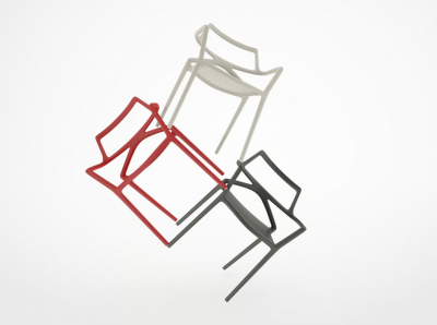 Кресло пластиковое Vondom Delta Basic полипропилен, стекловолокно слоновая кость Фото 9