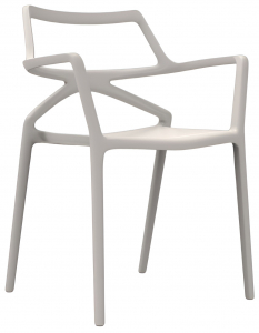Кресло пластиковое Vondom Delta Basic полипропилен, стекловолокно слоновая кость Фото 1