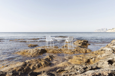 Кресло пластиковое Vondom Ibiza Revolution переработанный полипропилен белый Milos Фото 7