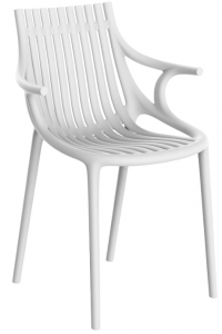 Кресло пластиковое Vondom Ibiza Revolution переработанный полипропилен белый Milos Фото 4