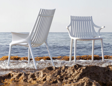 Кресло пластиковое Vondom Ibiza Revolution переработанный полипропилен белый Milos Фото 6