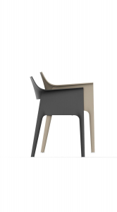 Кресло пластиковое Vondom Pedrera Basic полипропилен, стекловолокно черный Фото 4
