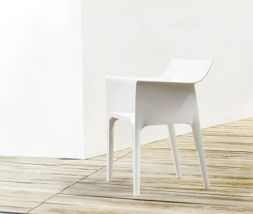 Кресло пластиковое Vondom Pedrera Revolution переработанный полипропилен белый Milos Фото 6