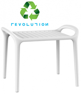 Столик пластиковый для лежака Vondom Ibiza Revolution переработанный полипропилен белый Milos Фото 1
