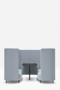 Кабина офисная акустическая со столиком PEDRALI Buddy Hub сталь, алюминий, ткань, пенополиуретан Фото 4