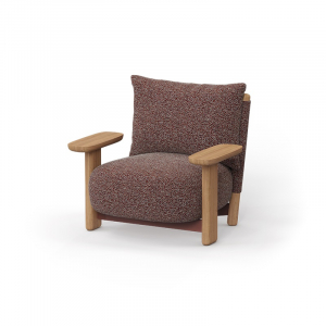 Кресло лаунж мягкое Vondom Milos ироко, ткань, полиуретан Фото 3