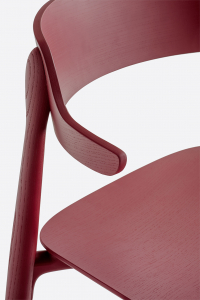 Кресло деревянное PEDRALI Nemea алюминий, ясень, фанера красный Фото 9