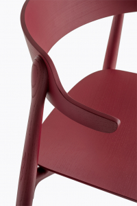 Кресло деревянное PEDRALI Nemea алюминий, ясень, фанера красный Фото 8
