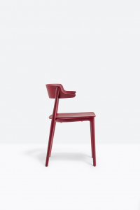 Кресло деревянное PEDRALI Nemea алюминий, ясень, фанера красный Фото 7